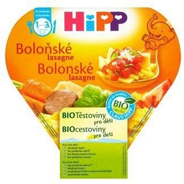 HiPP Dětské těstoviny BIO Boloňské lasagne —250 g