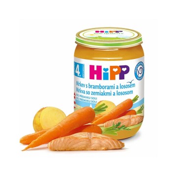 HIPP Baby Karotka s bramborami a lososem—190 g