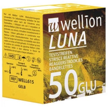 Wellion Luna - Testovací proužky —50 ks