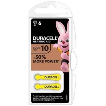 Baterie do naslouchadla Duracell DA10 Easy Tab—6 ks